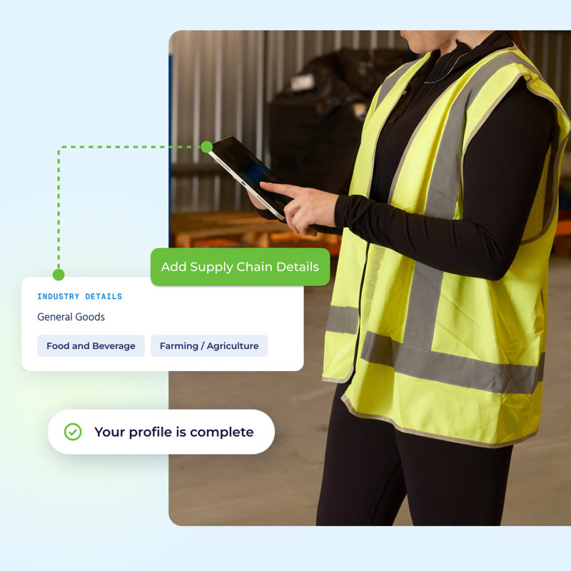 a woman wearing a safety vest
